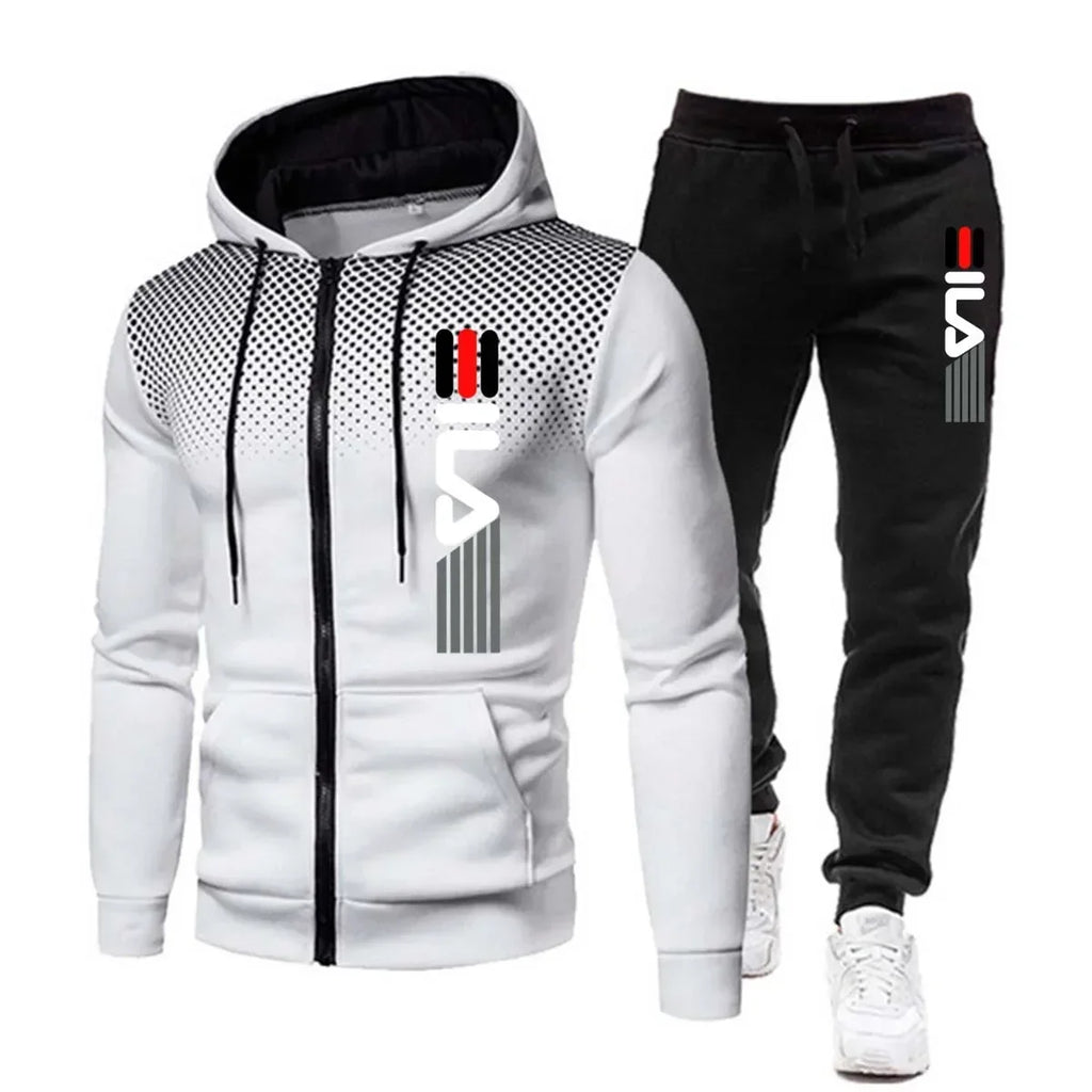 Conjunto Moletom Masculino - Moletom com Capuz e Calça Fitness Academia Corrida Esportivo