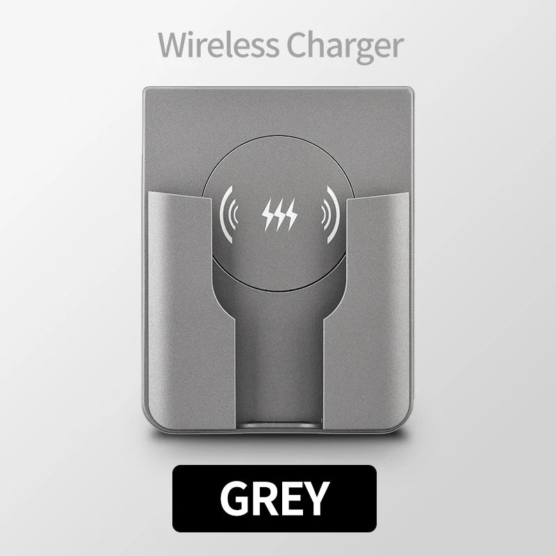 Carregador Sem Fio de Parede Embutido 15W - Painel Qi Universal 110-220V para iPhone e Android