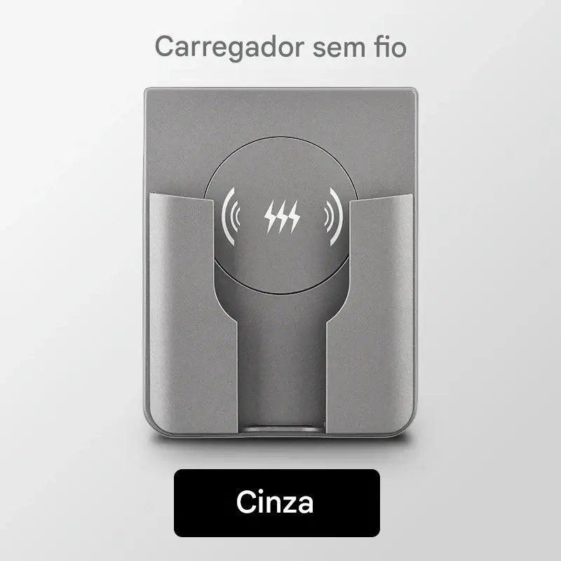 Carregador Sem Fio de Parede Embutido 15W - Painel Qi Universal 110-220V para iPhone e Android