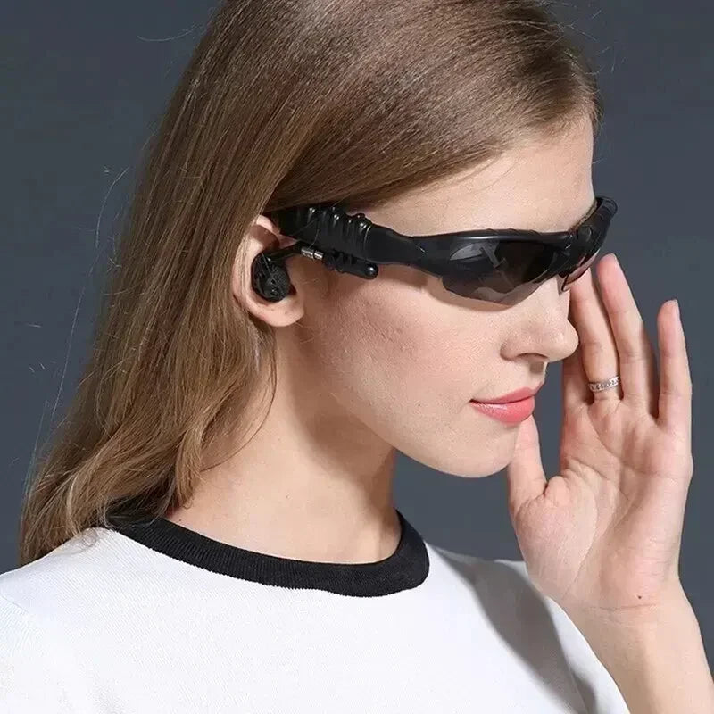 Óculos Headset Bluetooth VIKEFON - Estéreo com Microfone - Para Direção e Ciclismo