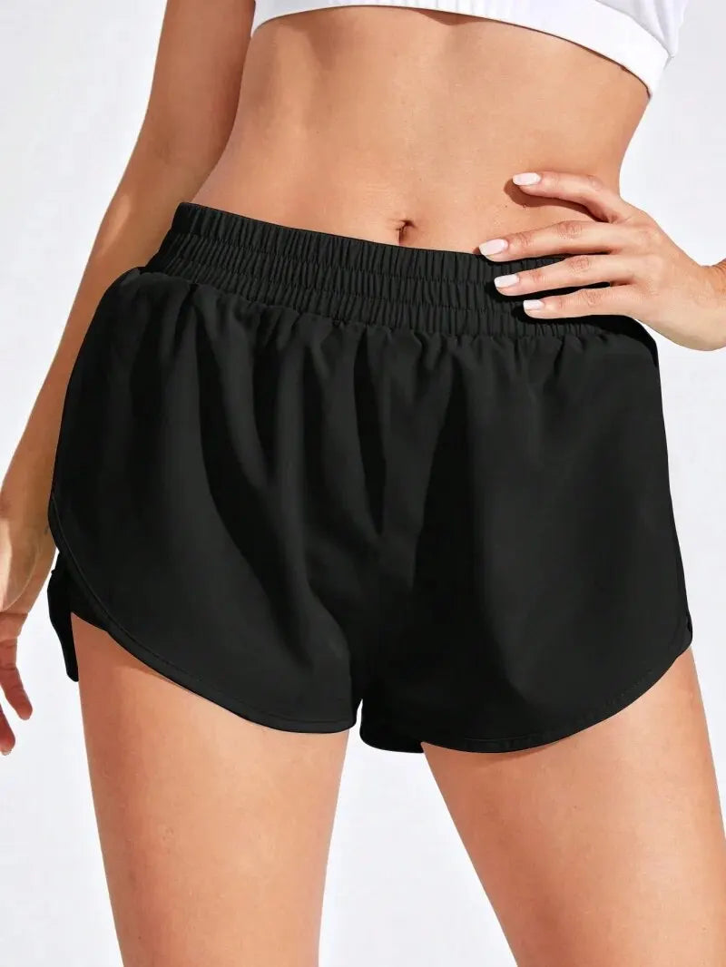Shorts Feminino Yoga Fitness - Shorts Esportivo Sem Costura Elástico Corrida Academia Treino