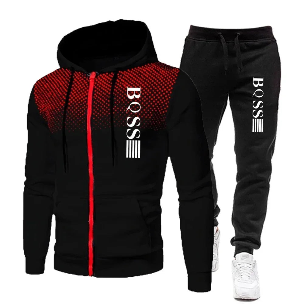 Conjunto Moletom Masculino 2 Peças - Blusa com Capuz e Calça