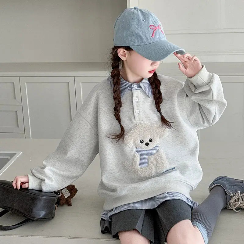 Moletom Infantil Feminino Estampa Cachorrinho – Primavera Outono