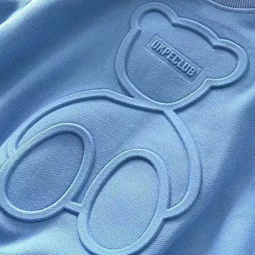 Moletom Infantil Masculino Manga Longa Estampa Relevo – Estilo Coreano