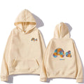 Moletom Masculino Hip-Hop com Capuz – Estampa Urso Colorido Outono Inverno