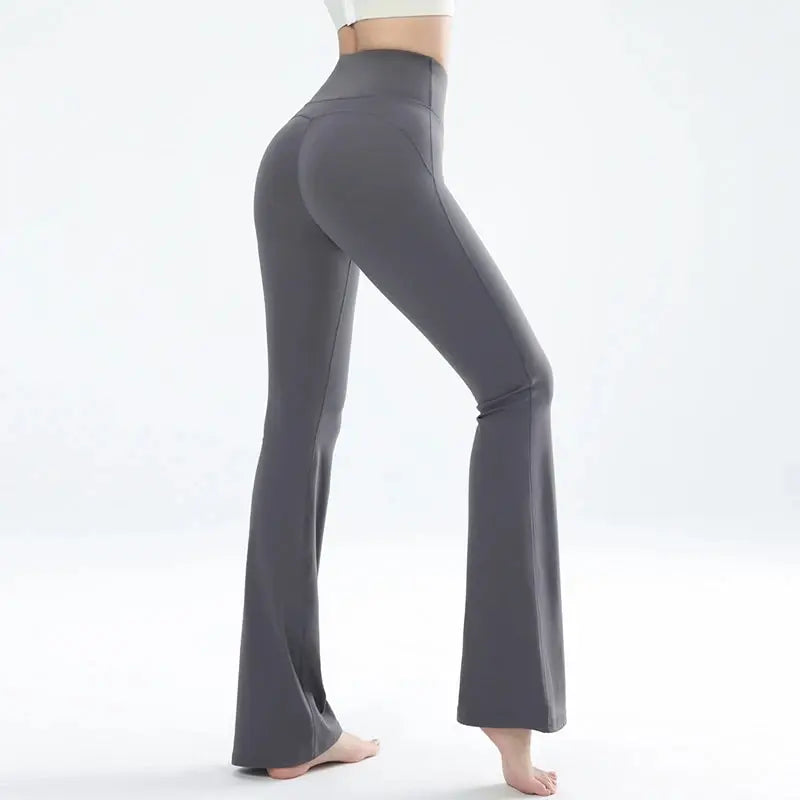 Calça Flare Feminina para Yoga e Pilates - Cintura Alta Respirável