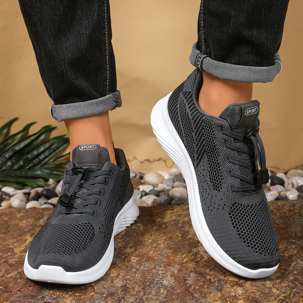 Tênis Masculino Cano Médio Casual | Tecido Leve | Solado PVC | SA08