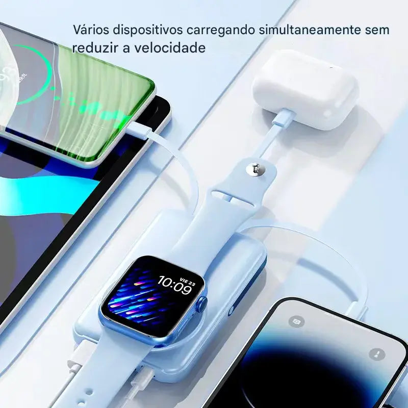 Power Bank Magnético 10000mAh 22.5W - Carregamento Sem Fio Rápido Portátil