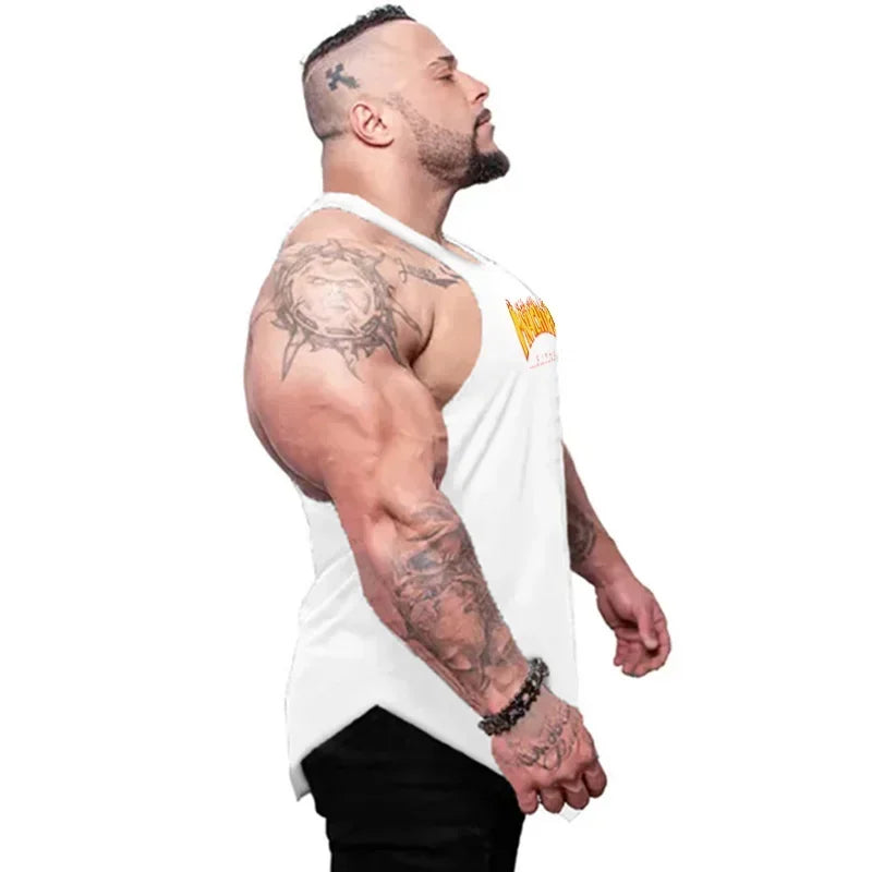 Regata Fitness Masculina Loose Fit - Algodão Respirável