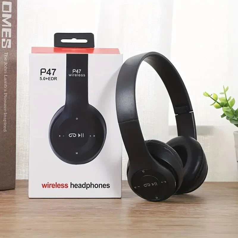 Headphone Bluetooth 5.0 VIKEFON P47 - HiFi Bass, Dobrável, Microfone | 5 Cores