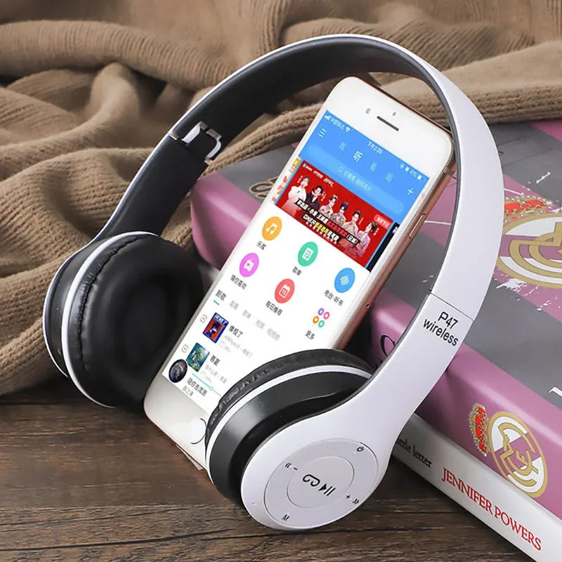 Headphone Bluetooth 5.0 VIKEFON P47 - HiFi Bass, Dobrável, Microfone | 5 Cores