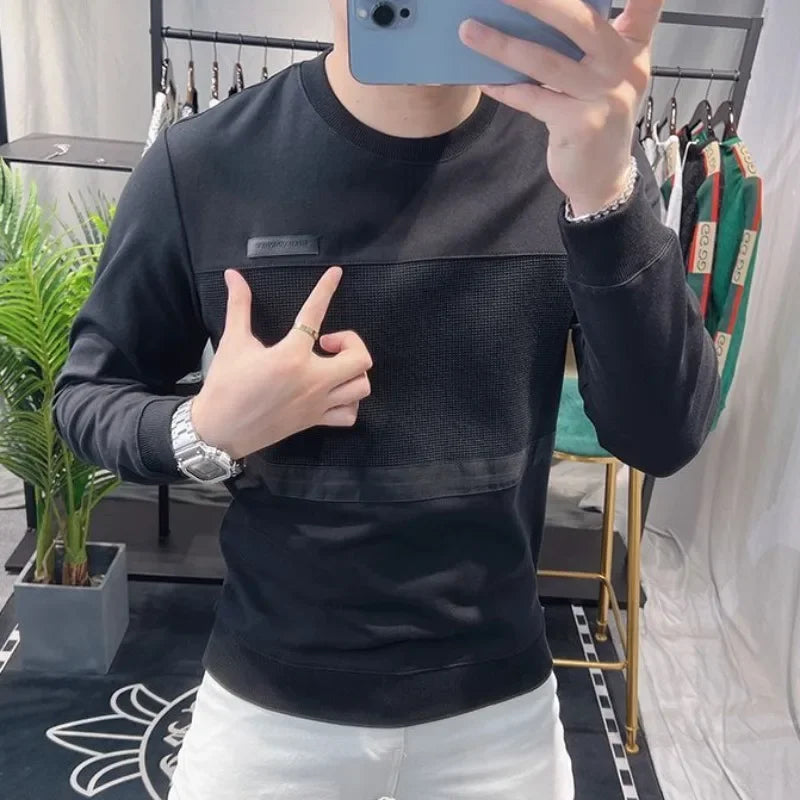 Moletom Masculino Gola Redonda 100% Algodão Manga Longa – Liso e Pelúcia