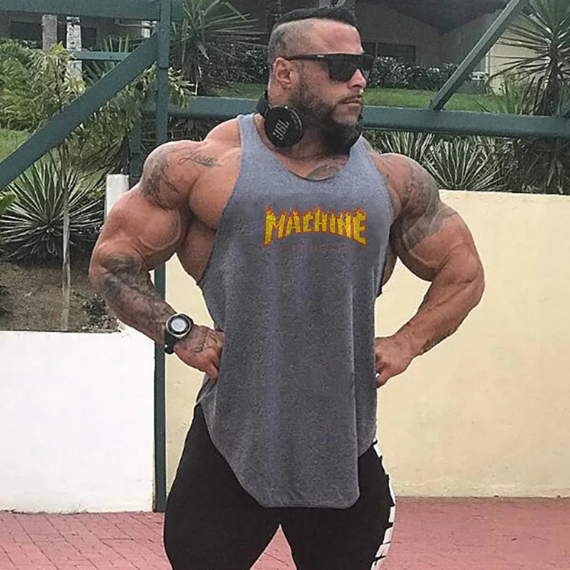 Regata Fitness Masculina Loose Fit - Algodão Respirável