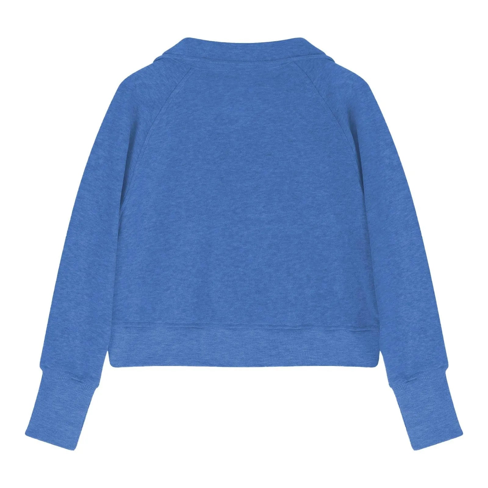 Moletom Infantil Feminino Meio Zíper Gola Alta – Esportivo Casual