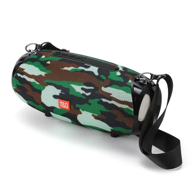 Caixa de Som Bluetooth 5.3 Portátil T&G TG534 10W - FM, TF Card, AUX, USB | À Prova D'Água