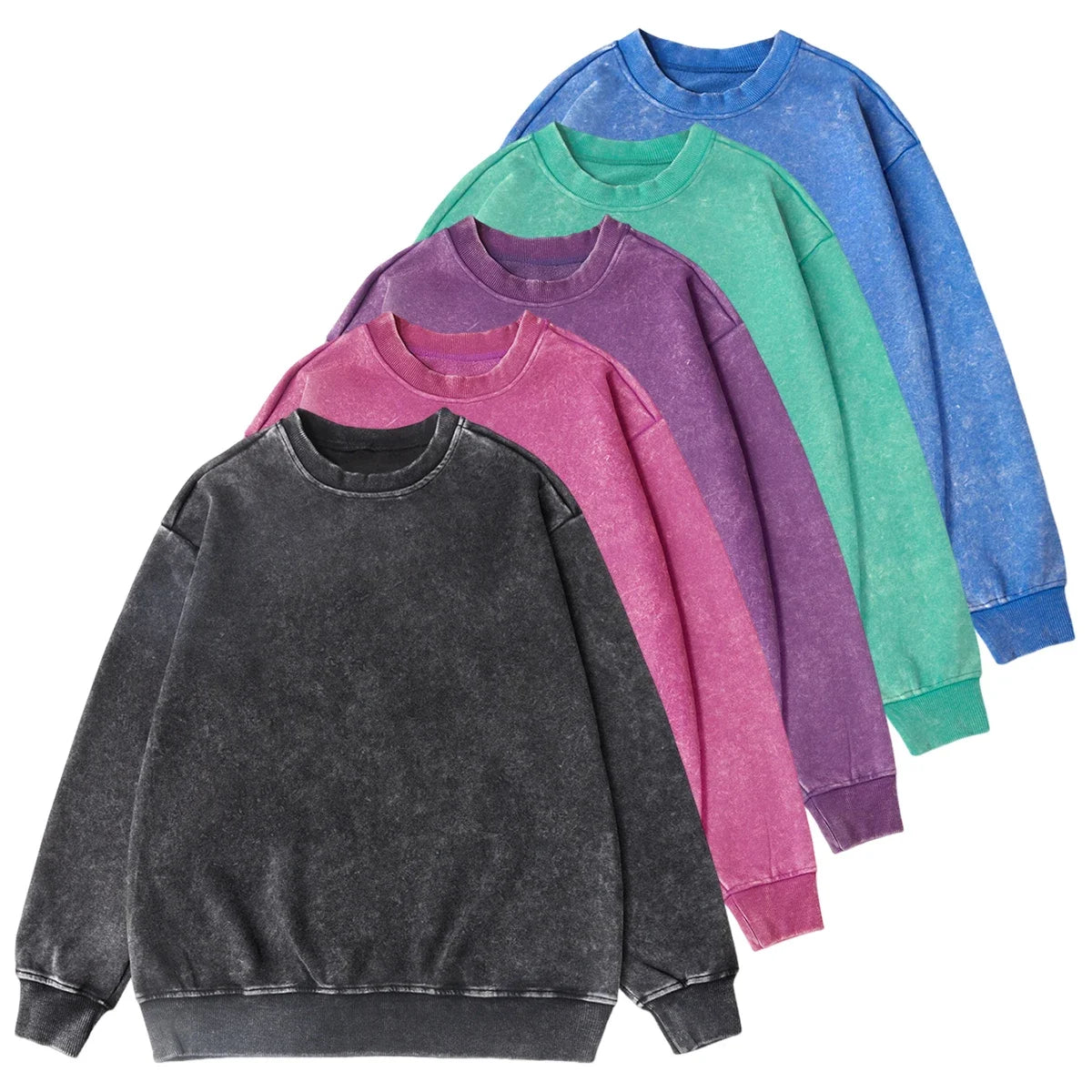 Moletom Oversized Washed | Algodão | Estilo Y2K Vintage Unissex