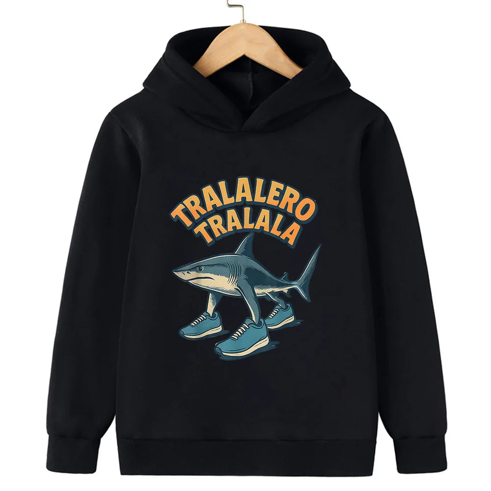 Moletom Infantil com Capuz | Estampa Italian Brainrot | Personagens 2D | Outono/Inverno