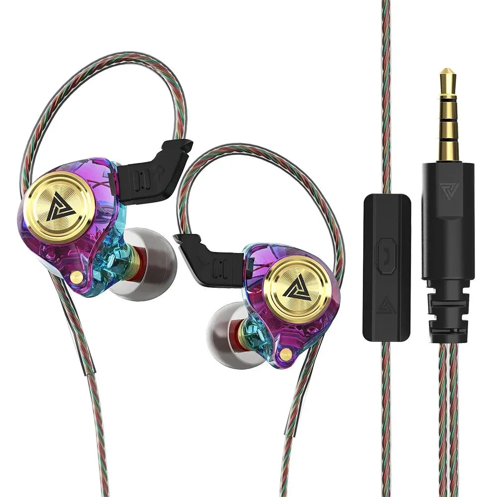 Fone de Ouvido QKZ AK3 com Microfone - HiFi Bass Stereo - Para Celular e PC