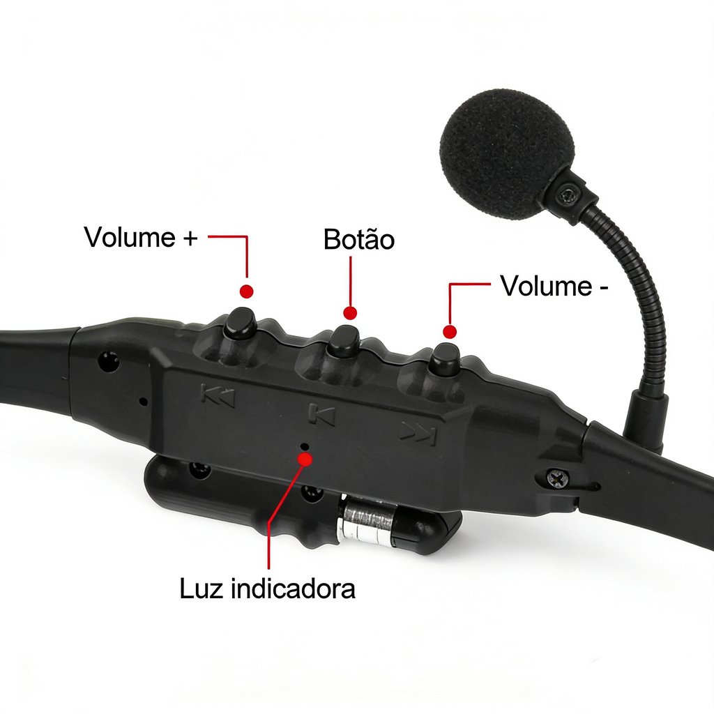Óculos Headset Bluetooth VIKEFON - Estéreo com Microfone - Para Direção e Ciclismo