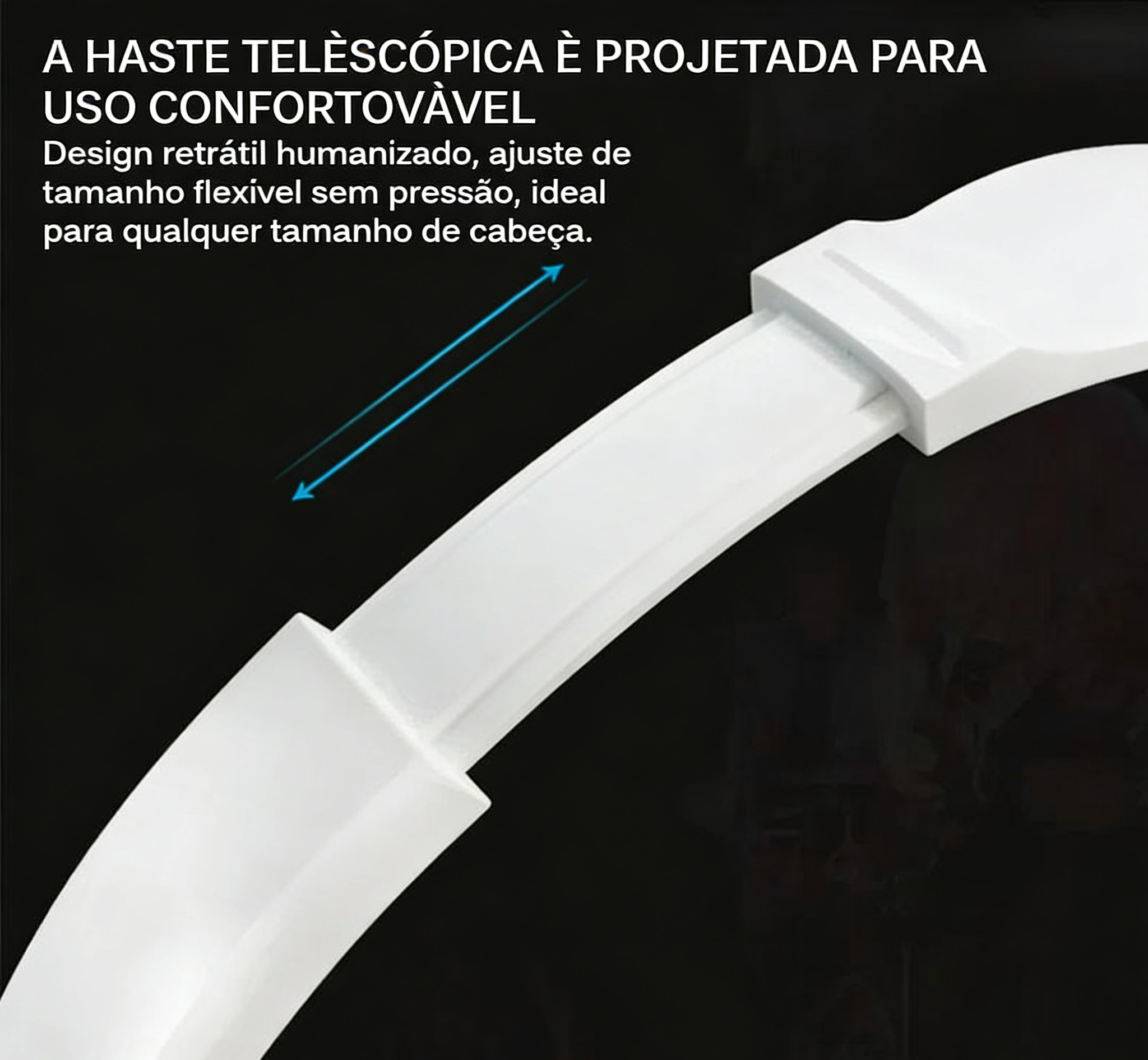 Headphone Gamer com Fio 3.5mm VIKEFON - Bass Estéreo, Dobrável, Microfone | Branco e Preto