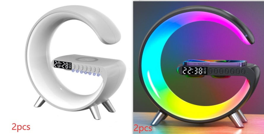 G-Speaker 3 em 1 | Lâmpada LED Inteligente com Bluetooth e Carregador Sem Fio